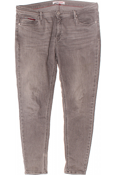TOMMY HILFIGER Boyfriend Dámské Džíny Šedé Second Hand Vel. 34/30