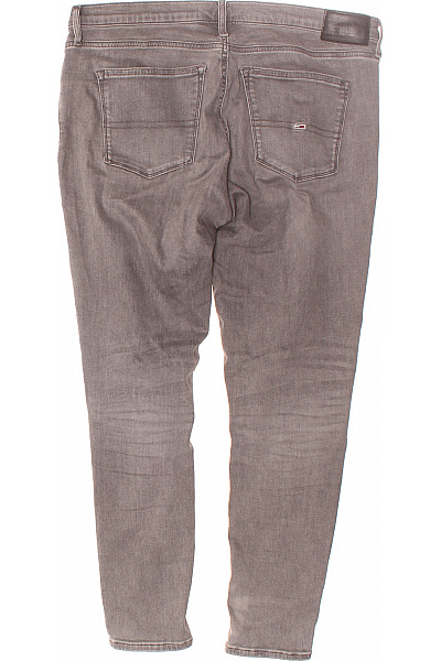 TOMMY HILFIGER Boyfriend Dámské Džíny Šedé Second hand Vel. 34/30