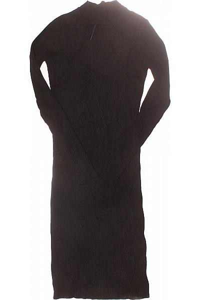 Pletené šaty Černé Second Hand Vel. S/M