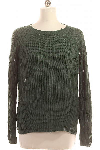 Dámský Pulovr Zelený Second hand Vel. M