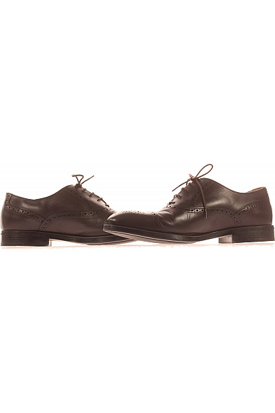 A.testoni Pánské Boty Kožené Hnědé Second hand