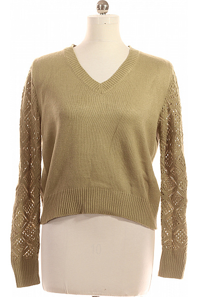 Dámský Pulovr Zelený Second Hand Vel. M