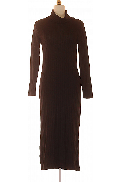 F&F  Šaty Pletené Černé Vel. 36