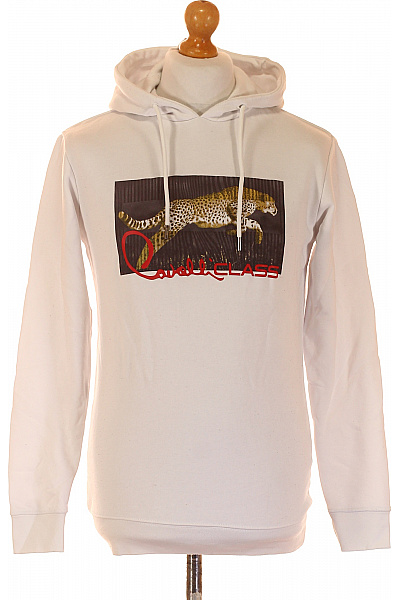 Cavallo Pánská Mikina Bez Zapínání Bílá Vel. S