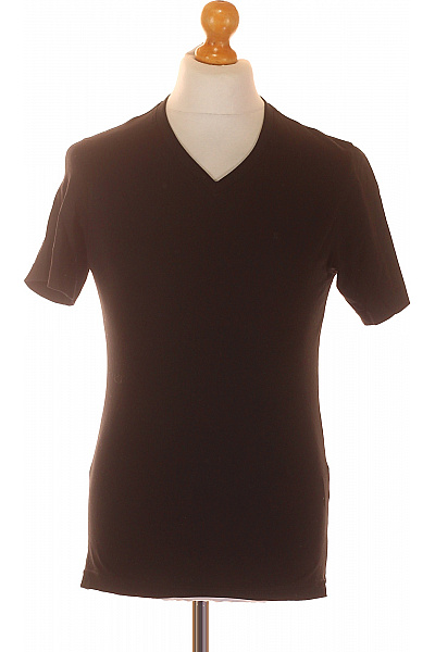 Jednoduché Pánské Tričko Černé Vel. S