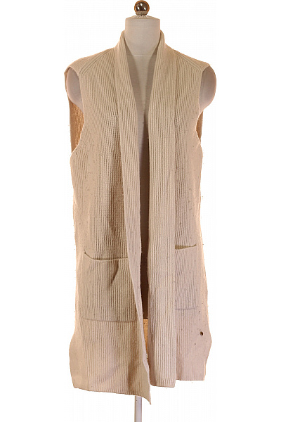 Dámská Vesta Vlněná Béžová LIEBLINGSSTÜCK Second Hand Vel. 36