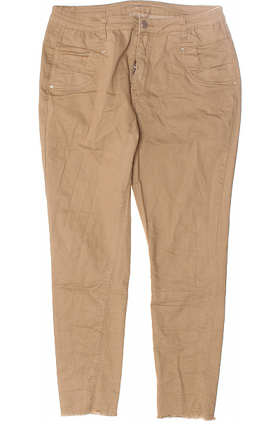 Dámské Kalhoty Rovné Béžové Vel.  42