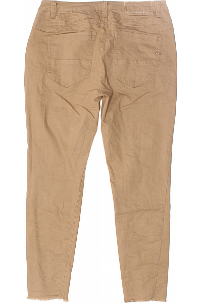 Dámské Kalhoty Rovné Béžové Vel.  42