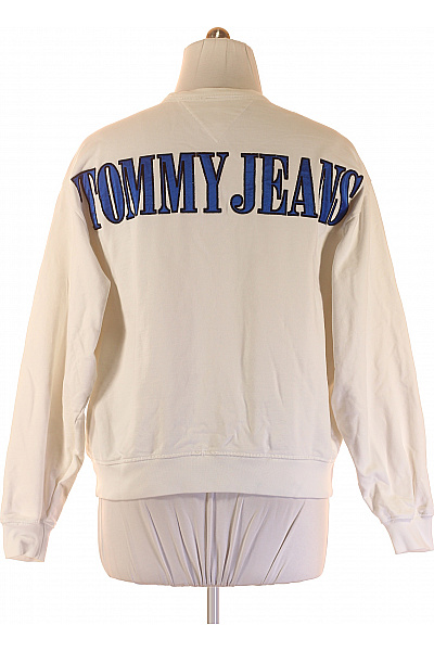 Dámská Mikina Bez Zapínání Bílá TOMMY HILFIGER Vel. L