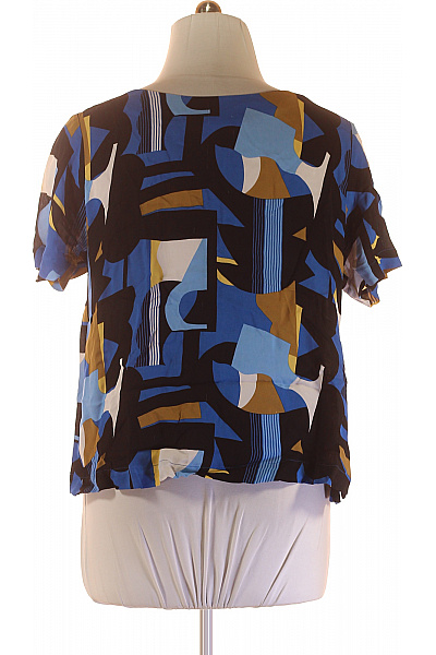 Vzorovaná  Halenka Modrá S.OLIVER Second hand Vel. 44