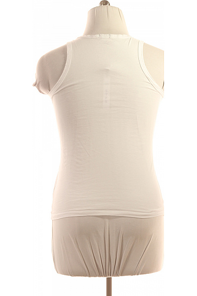 Ungaro Dámské Tílko Bílé Second hand Vel. XL