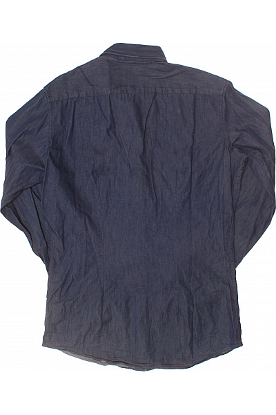 Riflová Pánská Košile Modrá Seidensticker Vel. 40