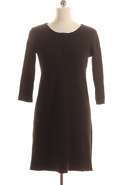  Šaty Pletené Černé BENETTON Second Hand Vel. M