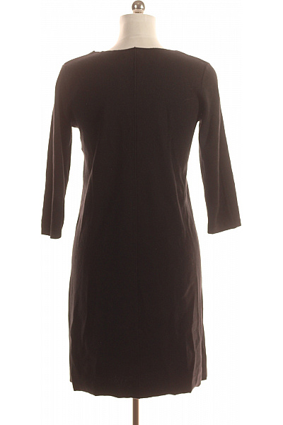  Šaty Pletené Černé BENETTON Second hand Vel. M