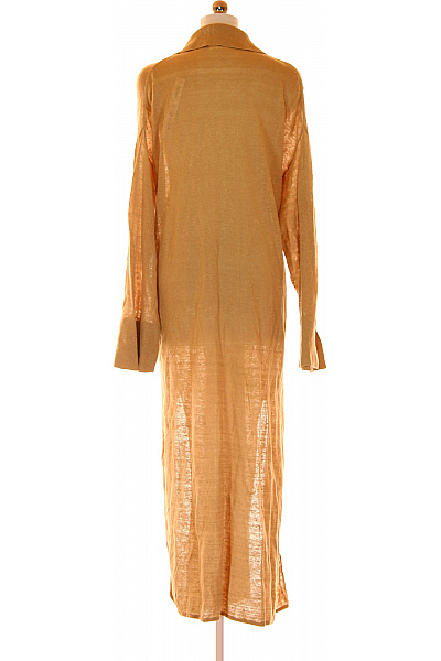 By Malene Birger  Šaty Pletené Lněné Hnědé Vel. XL