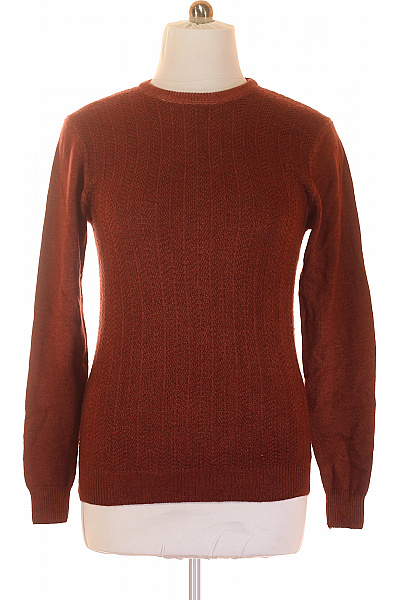 Pánský Pulovr Vlněný Hnědý Vel. S
