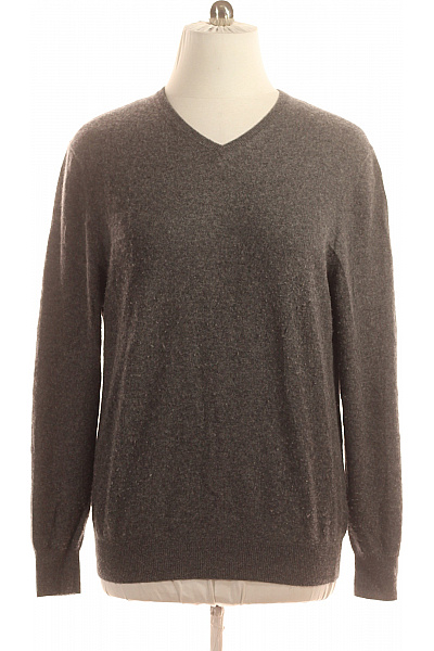Pánský Pulovr Kašmírový Šedý Second Hand