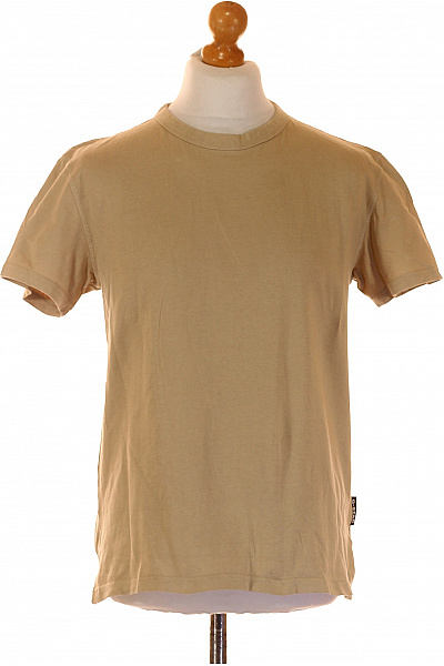 G-Star Jednoduché Pánské Tričko Béžové Vel. M