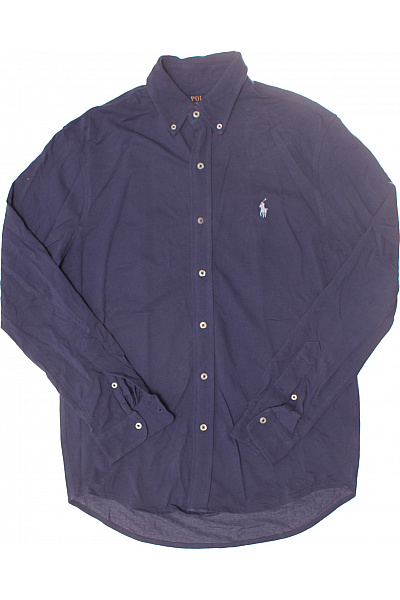 Pánská Košile Modrá Ralph Lauren Second hand Vel. M