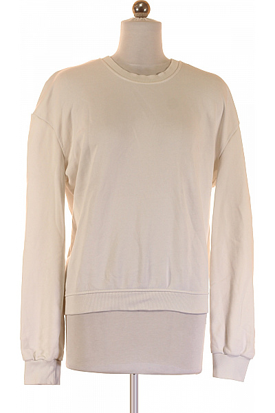 Dámská Mikina Bez Zapínání Bílá Vel. 36