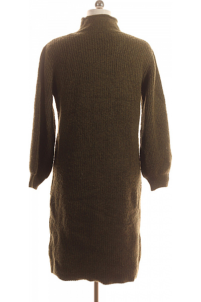  Šaty Pletené Zelené AXARA Vel. M