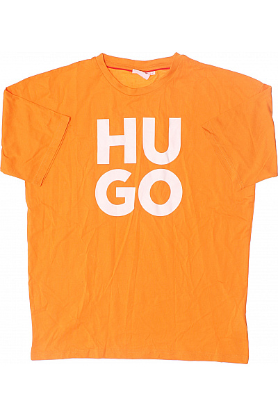 Hugo Boss Dámské Tričko S Potiskem Oranžové Vel. S