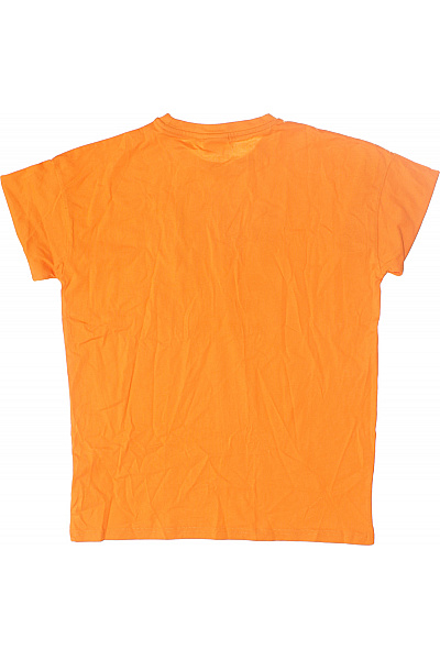 Hugo Boss Dámské Tričko s Potiskem Oranžové Vel. S