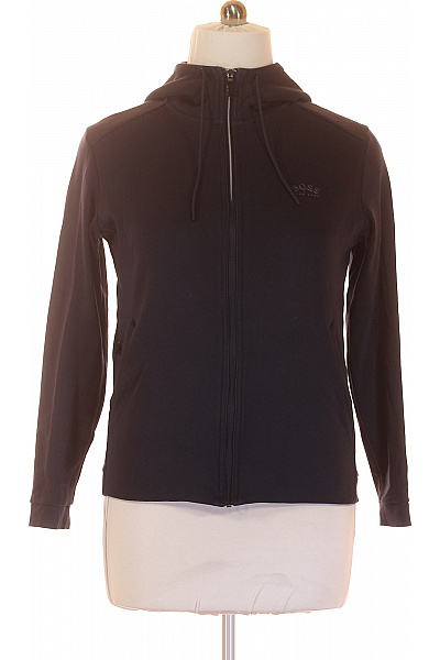 Pánská Mikina Na Zip Modrá Hugo Boss Second hand Vel. M