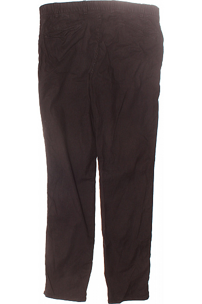 Dámské Chino Kalhoty Lněné Černé Vel. 48