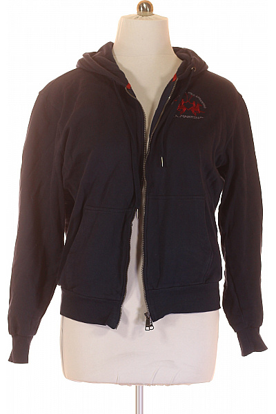 Pánská Mikina Na Zip Modrá La Martina Vel. XXL