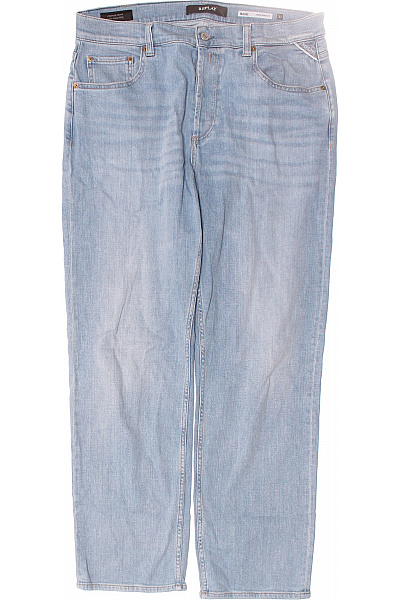 REPLAY Pánské Rovné Džíny Modré Vel. 31