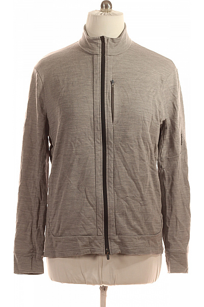 Icebreaker Pánská Mikina Na Zip Vlněná Šedá Vel. XXL