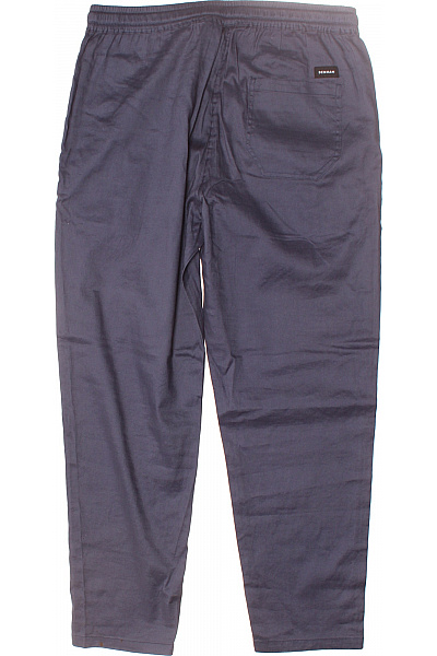 Pánské Kalhoty Rovné Modré Denham Vel. L