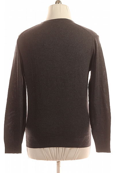 Pánský Pulovr Vlněný Šedý GANT Vel. L