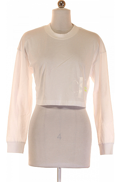 Jednoduché Dámské Tričko Bílé Calvin Klein Vel. XS