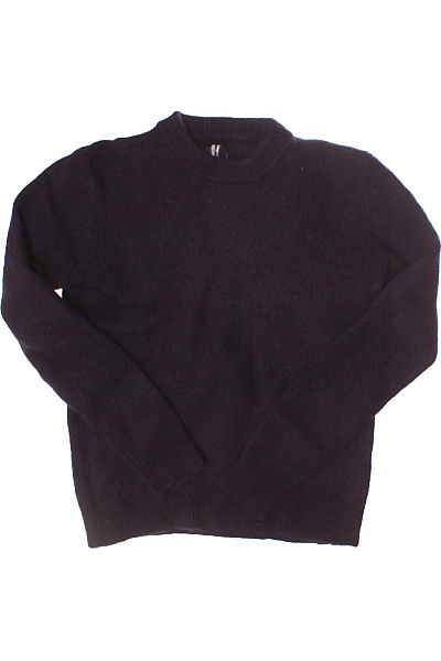 Pánský Pulovr Vlněný Modrý BOMBOOGIE Vel. XL