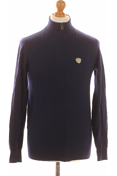 VERSACE Pánský Cardigan Vlněný Modrý Vel. S | VERSACE | obrázek 2