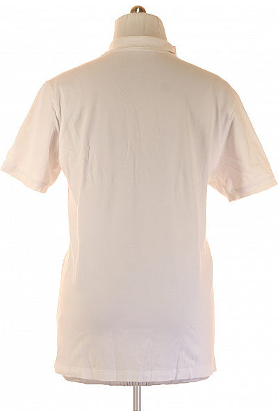 PIERRE CARDIN Pánské Tričko s Límečkem Bílé Vel. XXL