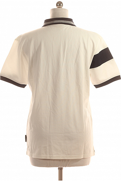 Donna Karan Pánské Tričko s Límečkem Bílé Vel. M