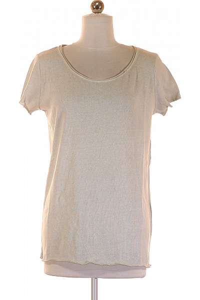 Jednoduché Dámské Tričko Šedé COTTON CANDY Vel. S