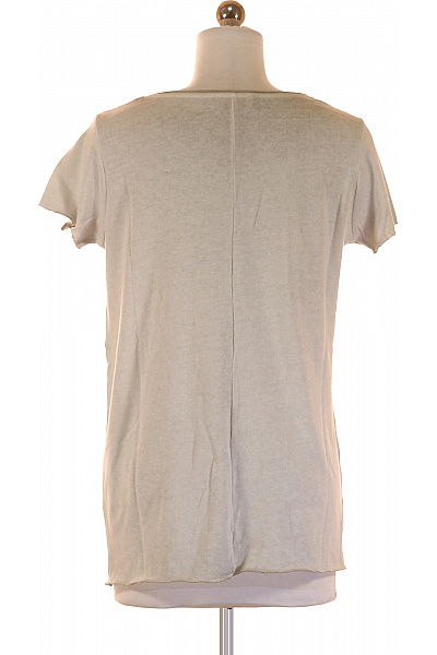 Jednoduché Dámské Tričko Šedé COTTON CANDY Vel. S