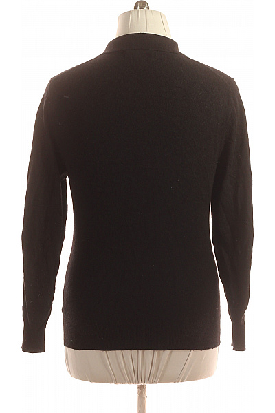 Pánský Svetr Kašmírový Černý Vel. XL