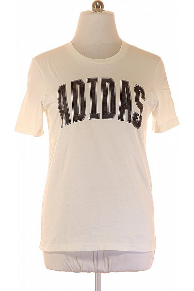 ADIDAS Sportovní Pánské Tričko Bílé Vel. M