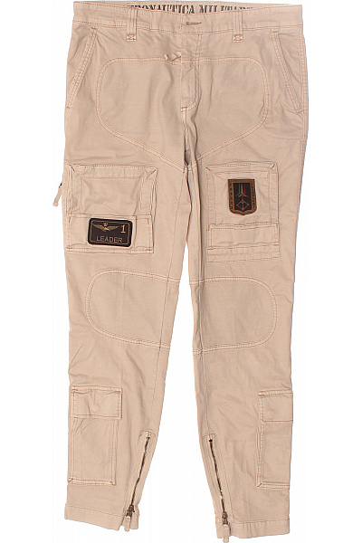 Aeronautica Militare Pánské Kalhoty Kapsáče Béžové Vel. 50