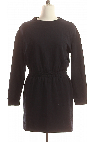  Mikinové Šaty Modré Vel. L