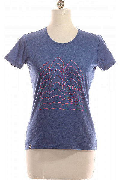 Dámské Tričko s Potiskem Modré SALEWA Vel. 38