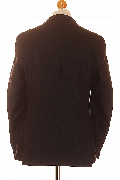 Pánské Sako Vlněné Černé Hugo Boss Second hand Vel. 50