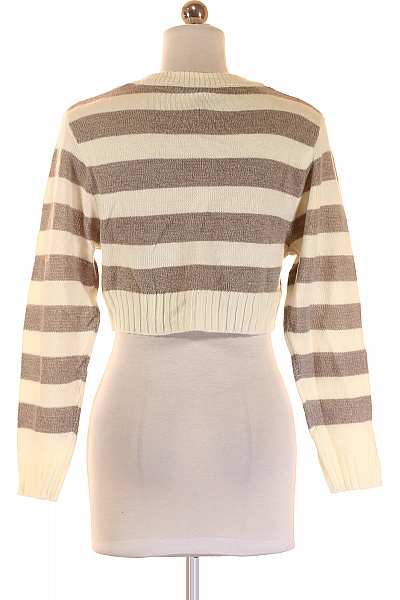 Dámský Svetr Černobílý Second hand Vel. XXS