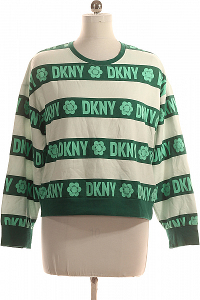 Dámská Mikina Bez Zapínání Zelená Donna Karan Vel. M