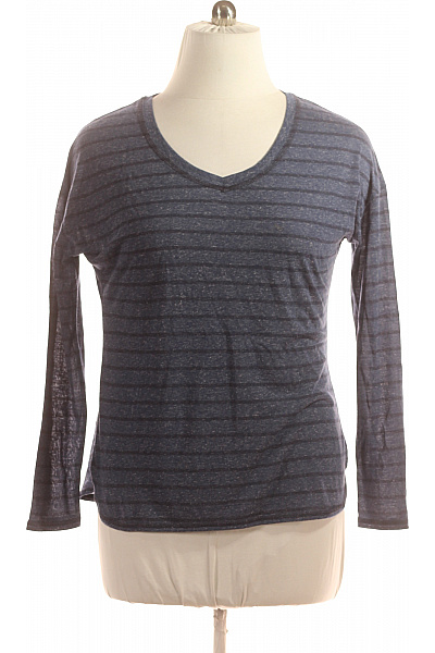 Jednoduché Dámské Tričko Modré Marks & Spencer